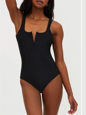 Beach Riot Tropez V-Wire Rib One-Piece Swimsuit